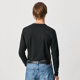 Pepe Jeans Majica z dolgimi rokavi Original Basic 2 Long N moška, črna barva | Shoptok.si