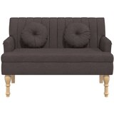  Klop z blazinami temno rjava 113x64,5x75,5 cm blago, (20955150) | Shoptok.si