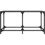  Stolić s prozirnom staklenom površinom 78,5x40x40 cm čelik | shoptok.hr