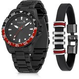 Polo Air Metal Strap Sports Men's Wristwatch Bracelet Combine Black | Shoptok.si