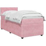  Boxspring krevet s madracem Ružičasta 90 x 190 cm Baršun | shoptok.hr