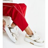 Gemre White and gold platform sneakers Farkas | Shoptok.si