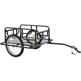 Prikolica za bicikl 130 x 73 x 48,5 cm čelična crna | shoptok.hr