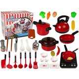Lean Toys Set zvočne svetlobne indukcijske kuhalne plošče + posoda in dodatki, (20378760) | Shoptok.si
