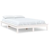 The Living Store Posteljni okvir bel 160x200 cm trdna borovina - Posteljni Okvir, (21531484) | Shoptok.si