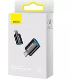 Baseus INGENUITY USB-C V USB-A ADAPTER OTG (ČRN) | Shoptok.si