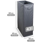Wenko 71299800 - Korpa za veš SLIM 20x60 cm antracit | Eponuda.com