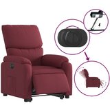  Električni naslonjač na podizanje od tkanine boja vina | shoptok.hr