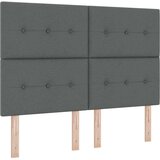  LED Box Spring Krevet Tamno siva 140 x 200 cm tkanina | shoptok.hr