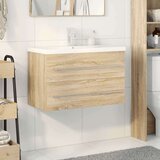 vidaXL Kopalniška garnitura 2-delna sonoma hrast inženirski les | Shoptok.si
