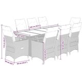  9-dijelni vrtni bistro set od poliratana s jastucima crni | shoptok.hr