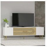 Hanah home tv polica Dekol3 white sapphire oak gold | ePonuda.com