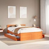  Okvir kreveta bez madraca s uzglavljem 150x200 cm od borovine | shoptok.hr