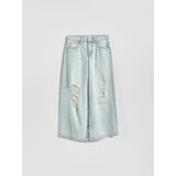 Reserved Super wide leg traperice - plava | shoptok.hr