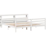 vidaXL Okvir kreveta s uzglavljem bez madraca bijeli 200x200 cm Cijene