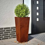  Vrtna sadilica antracit 35x35x75 cm Pohabani čelik | shoptok.hr