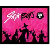 KPop Demon Hunters Uokvirena slika Saja Boys - ružičaste silhuete, 30 x 40 cm Cijene