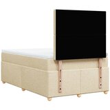  s oprugama i madracem krem 120 x 200 cm od tkanine | shoptok.hr