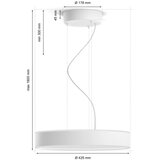 Philips LED luster na sajli Hue ENRAVE LED/33,5W/230V prigušiva, bela + daljinski upravljač | Eponuda.com