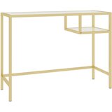 Maison Chic Računalniška miza - pisarniška miza prozorna 100x36x74 cm kaljeno steklo, (21785726) Cene