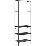 Stalak za odjeću Crni hrast 60 x 30 x 171 cm Konstruirano drvo | Eponuda.ba
