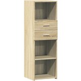 Maison Chic Visoka omara - Komoda - Predalnik sonoma hrast 40x42,5x124 cm inženirski les, (21720077) Cene