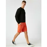 Koton Shorts - Orange - Normal Waist