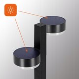  LED solarna lampa 2xLED/1W/3,7V 1200 mAh 55 cm IP65 crna | Eponuda.com