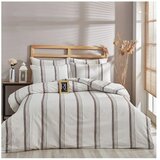 Mila Home Rjava/bež bombažna podaljšana posteljnina za zakonsko posteljo 200x220 cm – Cene