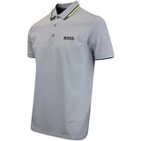 Boss Paddy Pro Polo Shirt Dark Grey/Yellow Siva | shoptok.hr