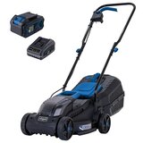 Scheppach IXES 20V Akumulatorska kosilnica BC-MP320-X (20 V, 1 baterija, 4 Ah, Širina reza: 32 cm) productname.garantie.plussign BAUHAUS garancija 5 let za naprave na električni ali motorni pogon | Shoptok.si