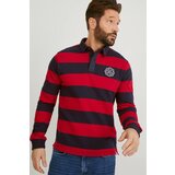 CA Muška polo majica, Crveno-crna Cene