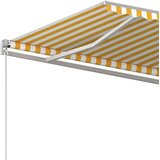 Tenda na ručno uvlačenje 500 x 350 cm žuto-bijela | shoptok.hr