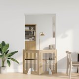  Vrata za pse s postoljem 2 pcs Hrast sonoma 80 x 80 cm | Shoptok.si