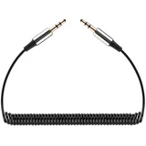 Spiralni audio kabl 3.5mm - 3.5mm, dužina 100 cm, model RB-6008-100-B