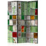 Artgeist PARAVAN 135/172/3 cm bež, smaragdno zelena | Shoptok.si