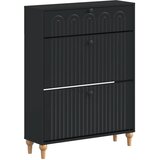  Ormar za cipele ALKMAAR 78 x 24 x 103 cm Konstruirano drvo Crna - Crna | shoptok.hr