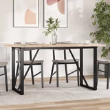 vidaXL Blagovaonski stol O-oblika 160x80x75 5 cm od borovine i željeza