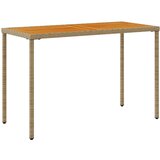  Vrtni stol s pločom od drva bagrema crni 115x54x74 cm poliratan | shoptok.hr
