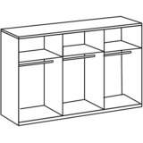 Modern Living Omara Z Drsnimi Vrati Level 36 D, Bela, Barva Hrasta | Shoptok.si