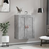  Zidni ormarić siva boja betona 69,5x34x90 cm konstruirano drvo | Eponuda.com