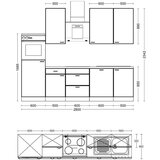Flex-Well Kuhinjski Blok Z Aparati Capri, Črna, Barva Hrasta | Shoptok.si