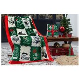 Mila Home Zelena deka s božićnim motivom od mikropliša 100x170 cm – | shoptok.hr