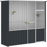  Kavez za ptice antracit 215 x 78 x 200 cm od pocinčanog čelika | Eponuda.ba