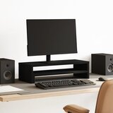 vidaXL Stalak za monitor crni 54 x 22 x 15 cm od konstruiranog drva | shoptok.hr