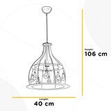Lesnina XXXL VISEČA SVETILKA 40/106 cm E27 | Shoptok.si
