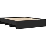 vidaXL Okvir za krevet crni 150x200 cm konstruirano drvo Cijene