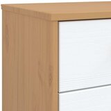  Ladičar OLDEN bijelo-smeđi od masivne borovine | shoptok.hr