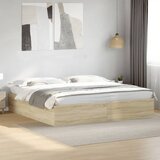 Furnova Posteljni okvir sonoma hrast 180x200 cm inženirski les, (21936467) Cene