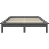  Okvir za krevet od masivne borovine sivi 200 x 200 cm | shoptok.hr